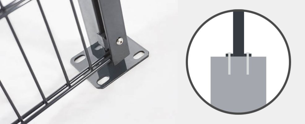 Pfosten (FP) zum Aufdübeln