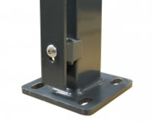 Eckpfosten (FP) grün, Abdeckleiste 40 x 4 mm