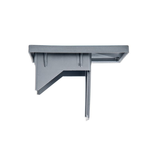 Pfosten mit Abdeckleiste, grün, Alu-Kappe