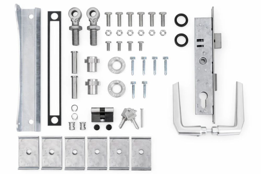 Kombi-Tor 1-Flügel, anthrazit, 1250 mm