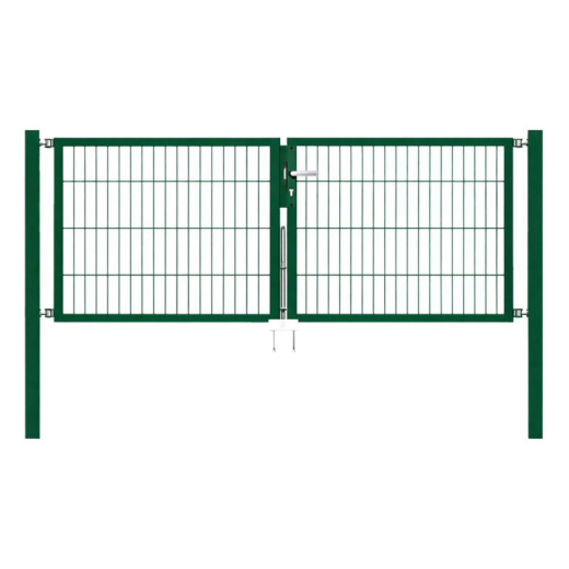 Kombi-Tor 2-Flügel, grün, 4000 mm