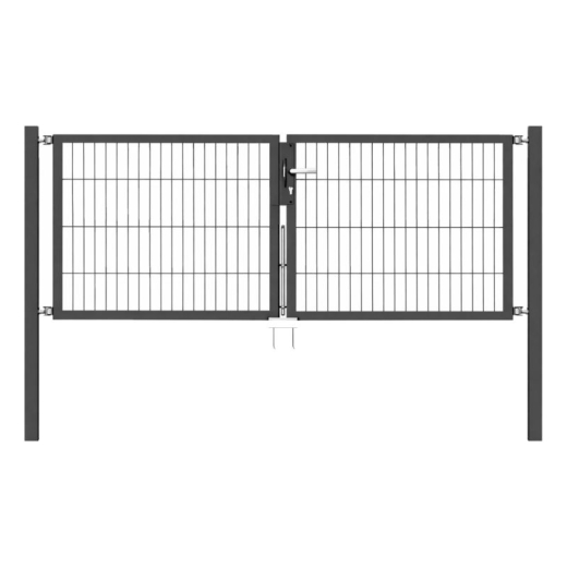Kombi-Tor 2-Flügel, anthrazit, 5000 mm
