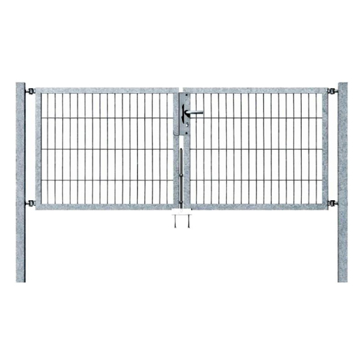 Kombi-Tor 2-Flügel, verzinkt, 4000 mm