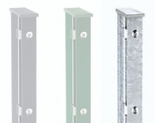 Pfosten mit Vierkantscheibe, verzinkt