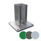 Fußplatte für Eckpfosten 60 x 60 mm