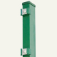 Pfosten (FP) grün, Vierkantscheibe, Kunststoffkappe