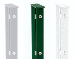 Pfosten mit Vierkantscheibe, RAL 6005, grün
