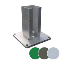 Fußplatte für Eckpfosten 60 x 60 mm