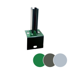 Fußplatte L-Form für Pfosten 60 x 40 mm